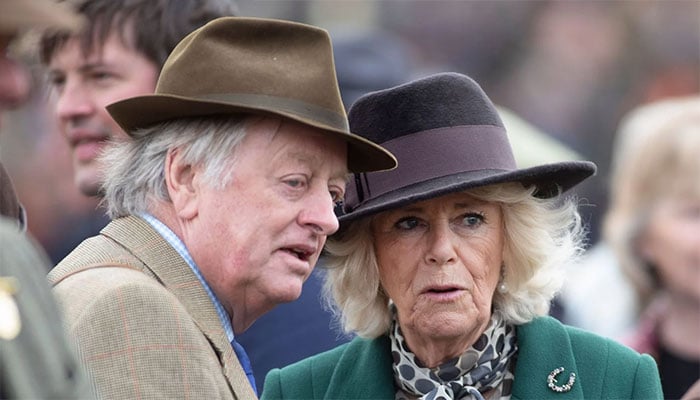 Queen Camilla and Andrew Parker Bowles reunite for son Tom’s book launch.