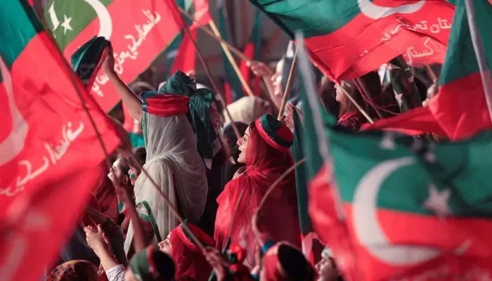 Supporters of PTI attend a celebration rally in Islamabad on July 30, 2017. — Reuters/File