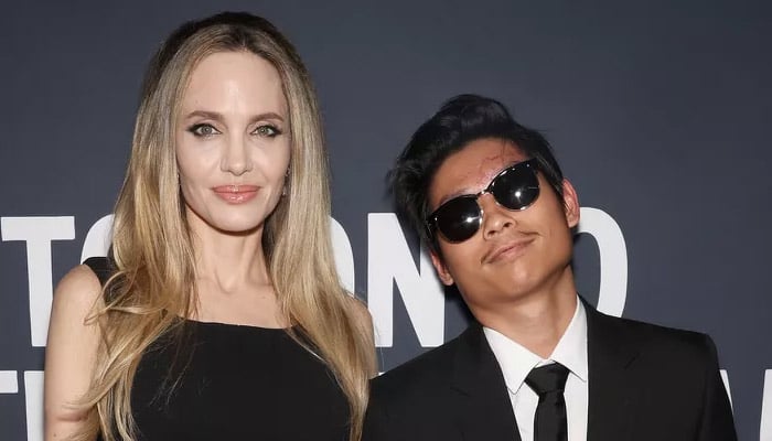 Angelina Jolie makes debut red carpet appearance with Pax following his e-bike accident