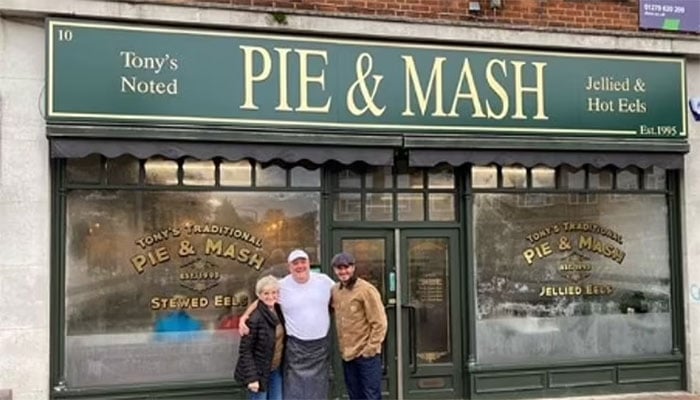 David and Romeo Beckham grab a bite at their beloved Essex café.