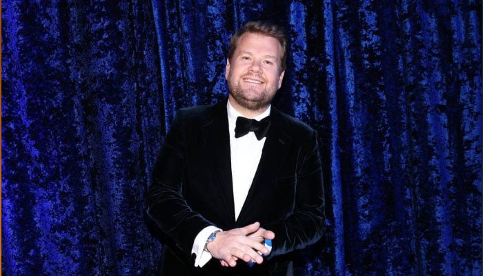 James Corden suits up for Gavin and Staceys final episode.