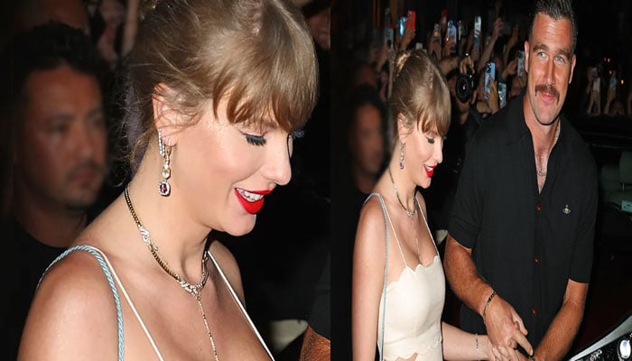 Taylor Swift surprises fans at wedding with Travis Kelce