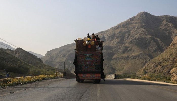 An image showing a truck moving on a road. — Reuters/File