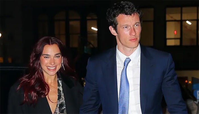 Dua Lipa and Callum Turner enjoyed a relaxed meal with her family.