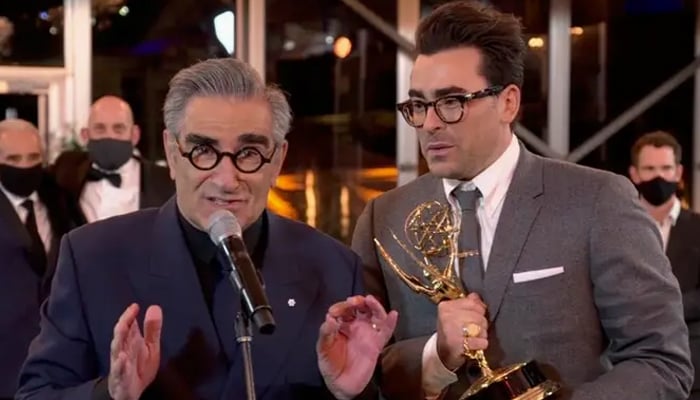 Eugene and Dan Levy hosted the Primetime Emmys, 2024