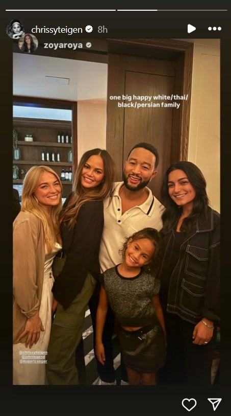 Chrissy Teigen shares adorable snapshot of ‘one big happy family’