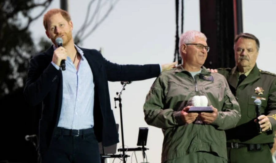 Photo credits: GB News: The Duke of Sussex attended the annual Santa Barbara One805Live!