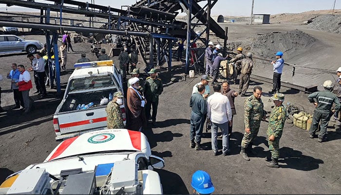 Rescuers work following a gas explosion in a coal mine in South Khorasan Province, Iran September 22, 2024. — Reuters