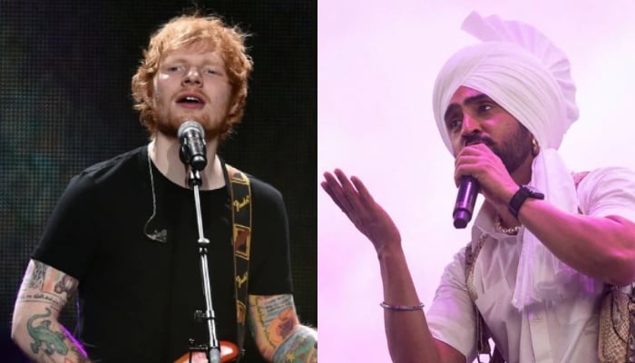 Ed Sheeran makes special appearance at Diljit Dosanjhs concert