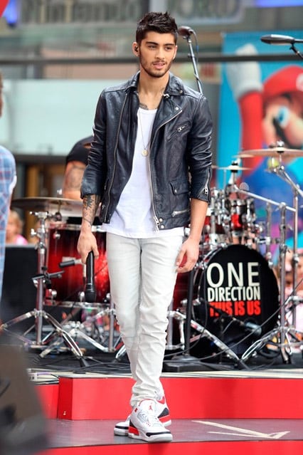 Zayn Malik during one of his One Direction concerts