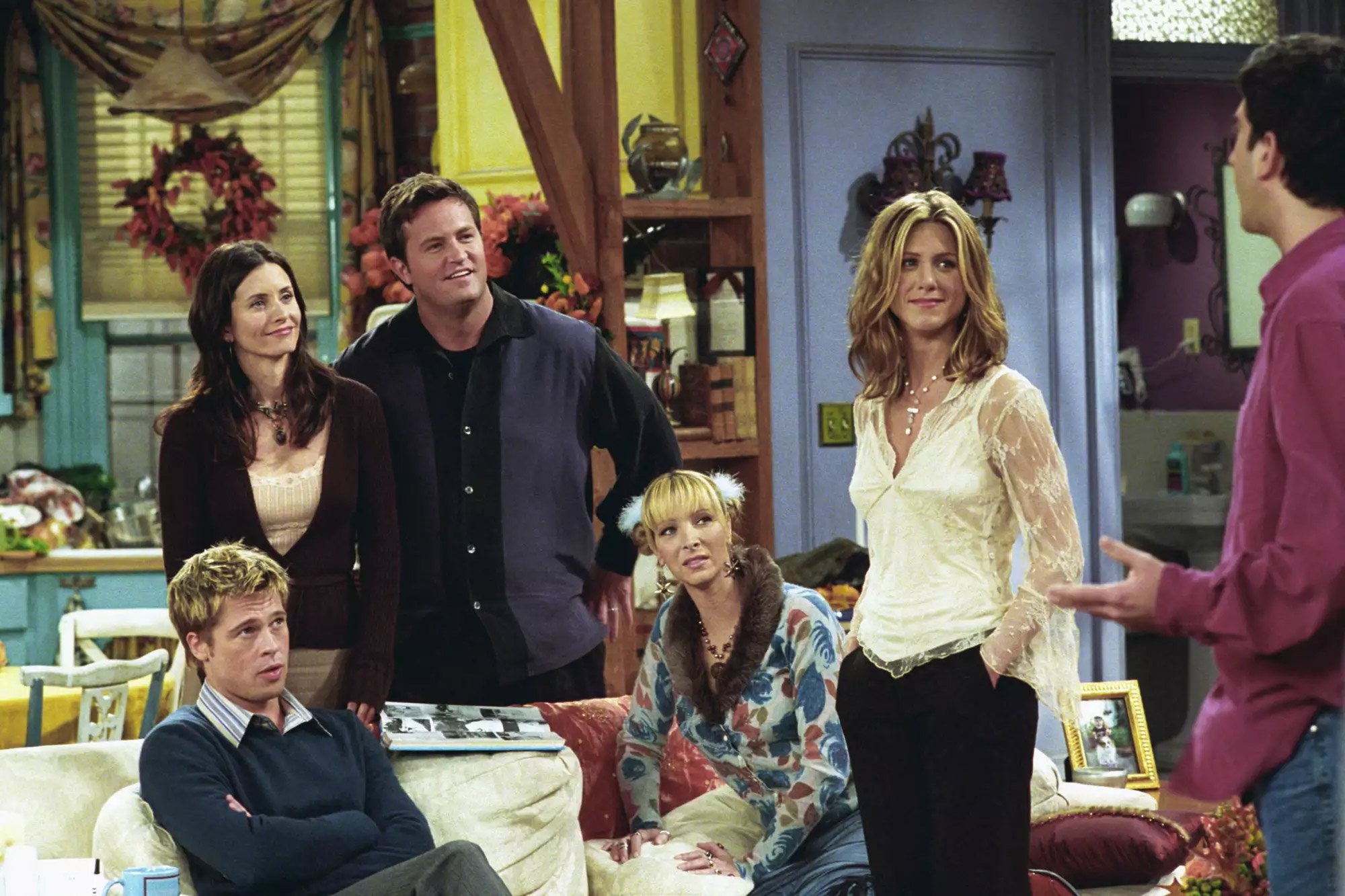 Brad Pitt appeared in Friends episode titled The One with the Rumour