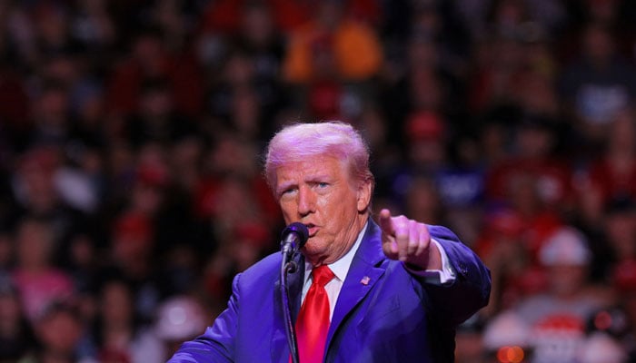 Republican presidential nominee and former US President Donald Trump holds a campaign rally in Indiana, Pennsylvania, US, September 23, 2024. — Reuters