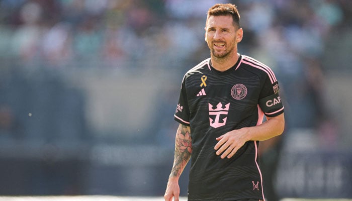 Lionel Messi of Inter Miami CF reacts in the first half against New York City FC at Yankee Stadium in New York City, US, on September 21, 2024. — AFP