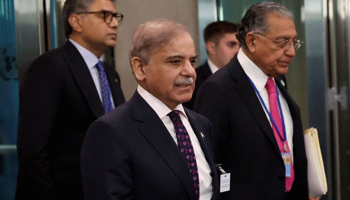 Pakistans Prime Minister Shehbaz Sharif attends the 79th United Nations General Assembly at U.N. headquarters in New York, US, on September 24, 2024. — Reuters