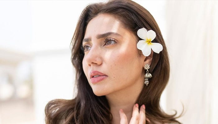 Mahira Khan gestures for a photograph. — Instagram/@mahirahkhan