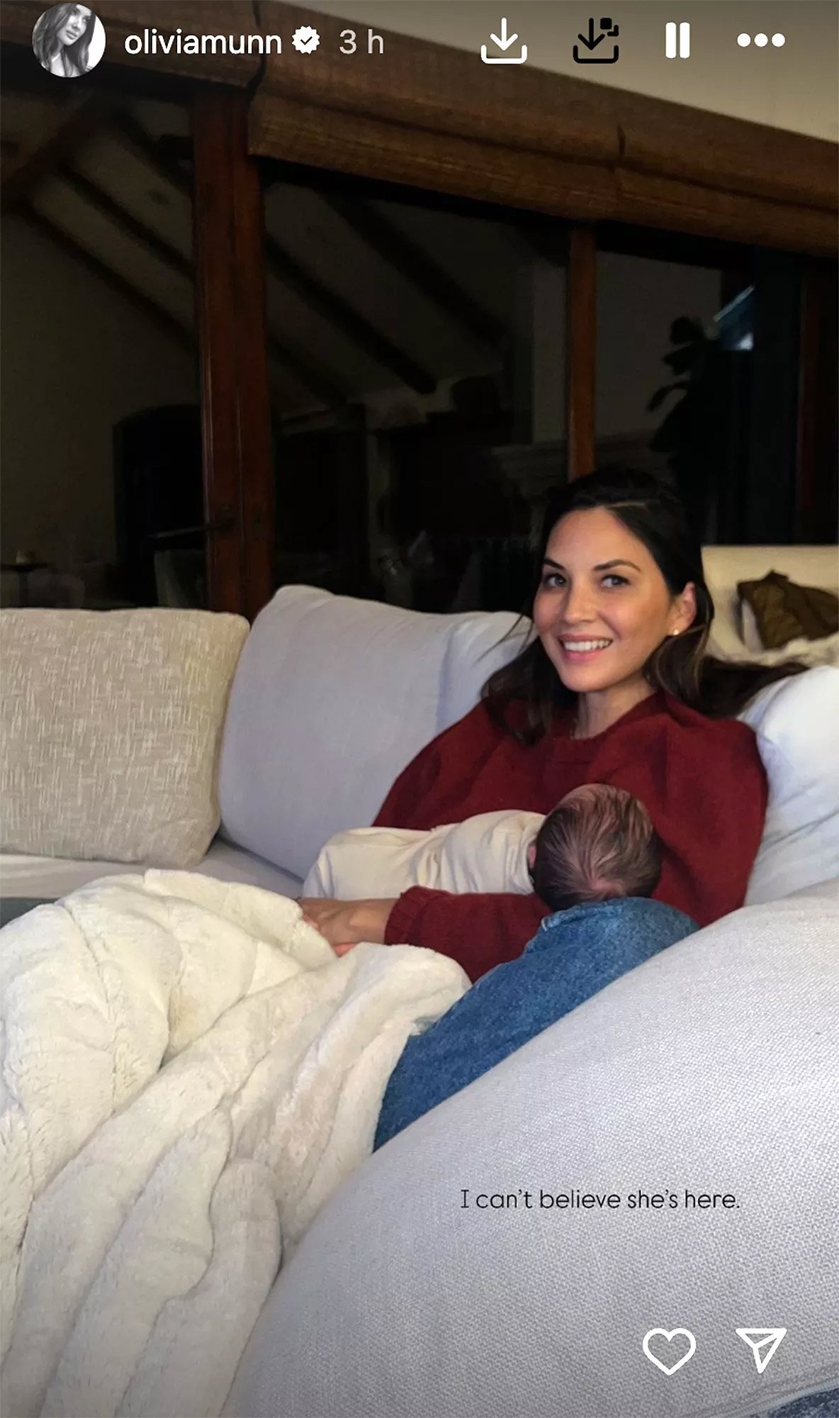 Olivia Munn captures new adorable moments with newborn baby girl