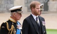 King Charles Steps Out As Prince Harry Arrives In UK 