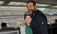 Lily Allen And David Harbour Share PDA As During New York Jets Game