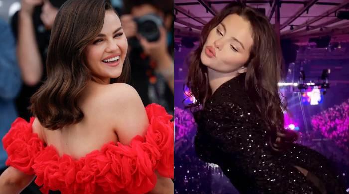 Selena Gomez reacts to her viral dance from the Sabrina Carpenter concert