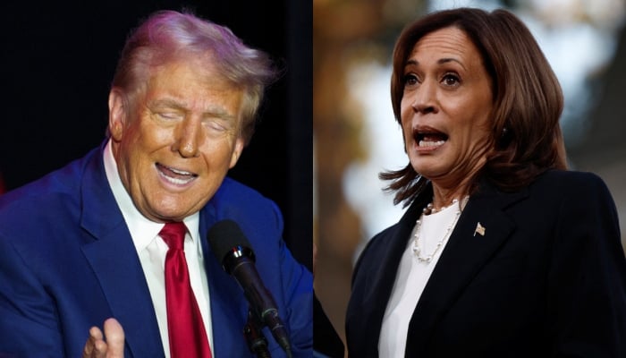 A combination of pictures shows Republican US presidential candidate and former US president Donald Trump (left) and Democratic US presidential candidate and US Vice President Kamala Harris. — Reuters/Files