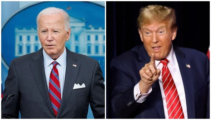 Incumbent US President Joe Biden (left) and Republican Presidential candidate Donald Trump. — Reuters/File