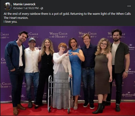 Mamie Laverock reunites with ‘When Calls the Heart’ cast after tragic accident