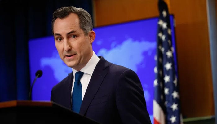 US State Department spokesperson Matthew Miller speaks at the State Department. — AFP/File