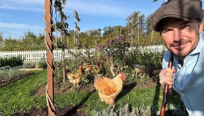 David Beckham’s charming farm life.