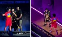 The Weeknd Is Grabbed By Fan During Melbourne Concert