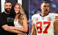 Jason And Kylie Kelce Share Sweet PDA Moments At Travis Kelce’s Chiefs Game