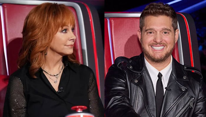 Reba McEntire makes a bossy move towards Michael Buble on season 26 of The Voice