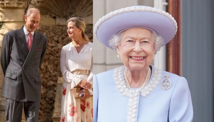 The couple recreate a famous image of the late Queen and Prince Philip taken on that same roof decades earlier