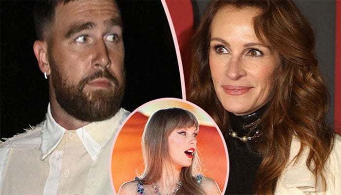 Travis Kelces Notting Hill viewing follows Julia Roberts encounter at Taylor Swift concert.