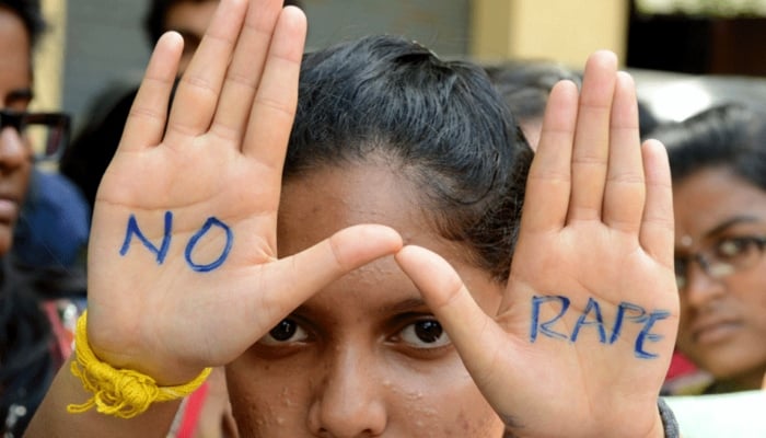 A representational image shows a girl protesting against rape incidents. —AFP/ File