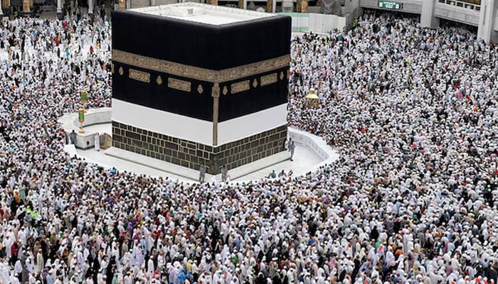 Muslim pilgrims circle the Kaaba as they pray at the Grand Mosque, during the annual haj pilgrimage in the holy city of Mecca, Saudi Arabia on July 12, 2022. — Reuters