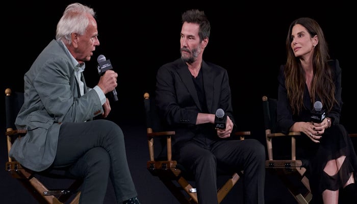 Sandra Bullock, Keanu Reeves reunite for 30th anniversary screening of Speed