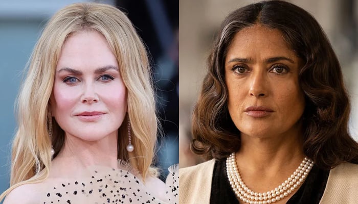 Nicole Kidman and Salma Hayeks tense moment from Fashion Week went viral