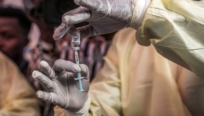 A clinician prepares a syringe with the mpox vaccine at the General Hospital of Goma, in Democratic Republic of Congo on October 5, 2024. —AFP