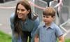 Kate Middleton steps out to support Prince Louis at football match