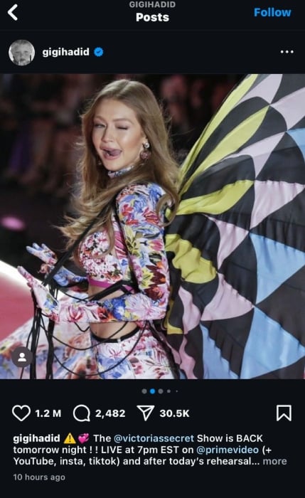 Gigi Hadid sets to steal limelight at mega fashion show: Its an honour