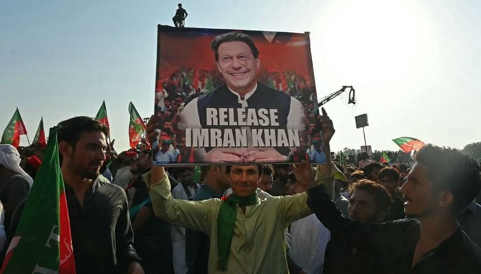 Supporters of PTI are staging a protest rally in Islamabad. — AFP/File