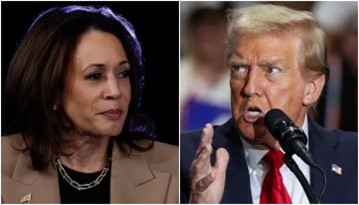 A combo showing US Vice President and Democratic presidential candidate Kamala Harris (left) and former US president and Republican presidential candidate Donald Trump. — Reuters/File