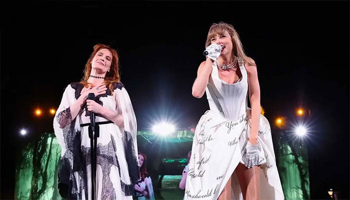 Travis Kelces family in attendance as Taylor Swift kicks off final Eras Tour leg in Miami.