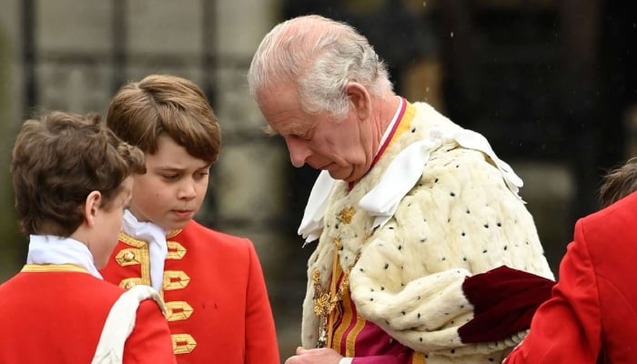 Prince George served as a page of honour during King Charless coronation