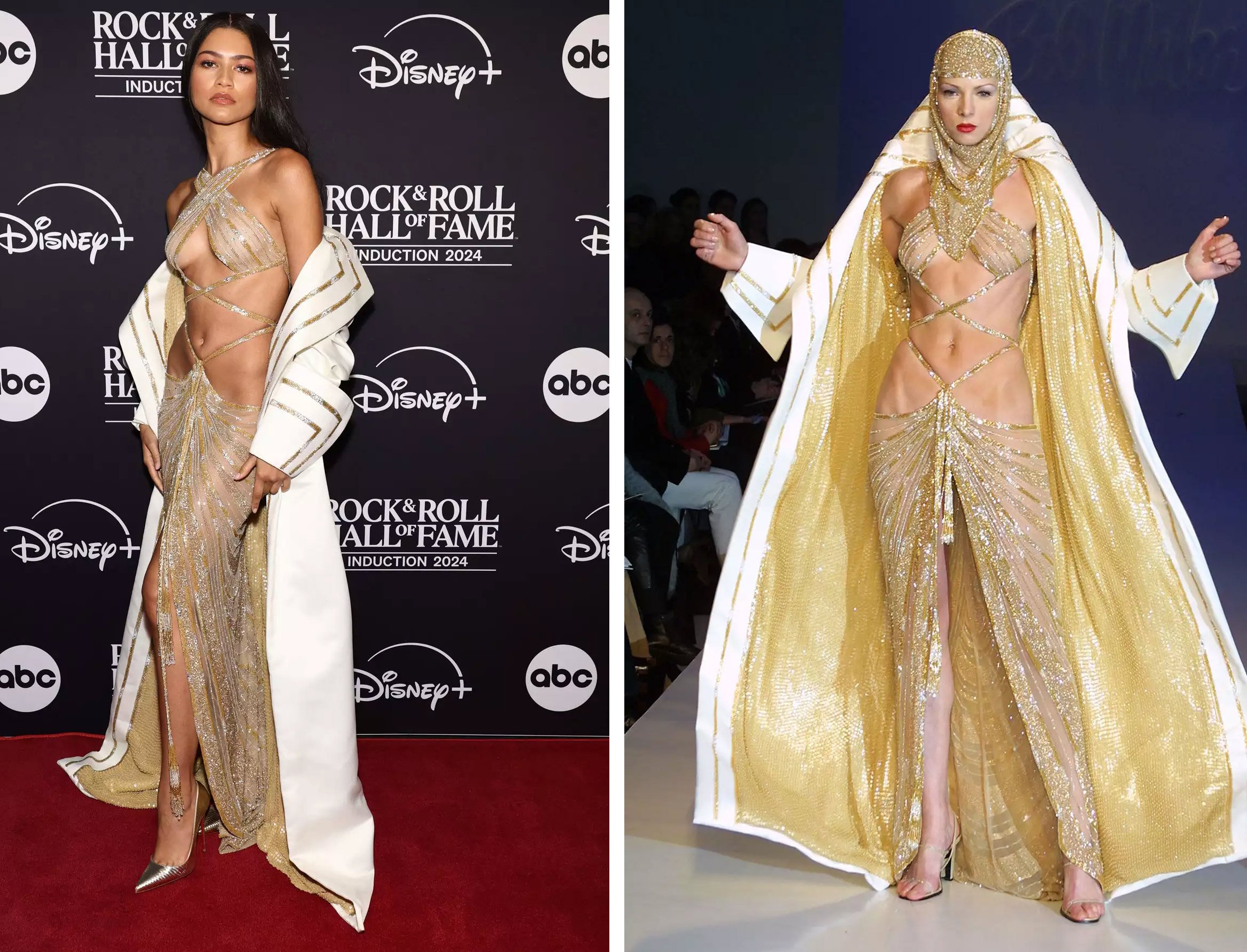 Zendaya dazzles in Cher-inspired glamor at the 2024 Rock and Roll Hall of Fame