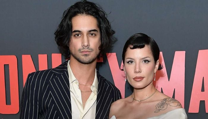 Halsey and Avan Jogia sported matching looks at NYC lunch date.