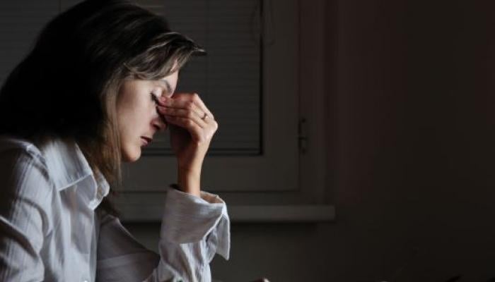 A woman pictured in stress. — AFP/File