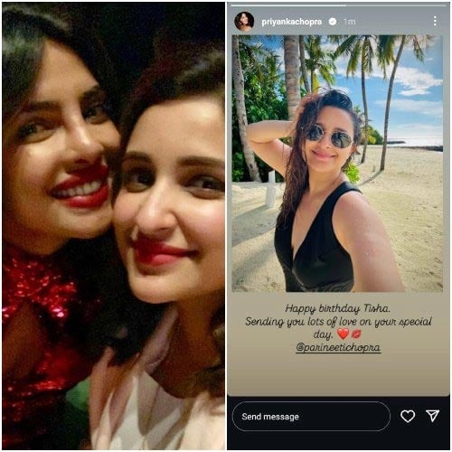 Priyanka Chopra showers love on Parineeti Chopras latest milestone