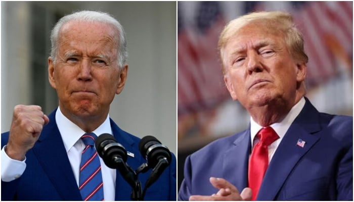 A combo showing US President Joe Biden (left) and Republican presidential candidate Donald Trump. — AFP/Reuters/File