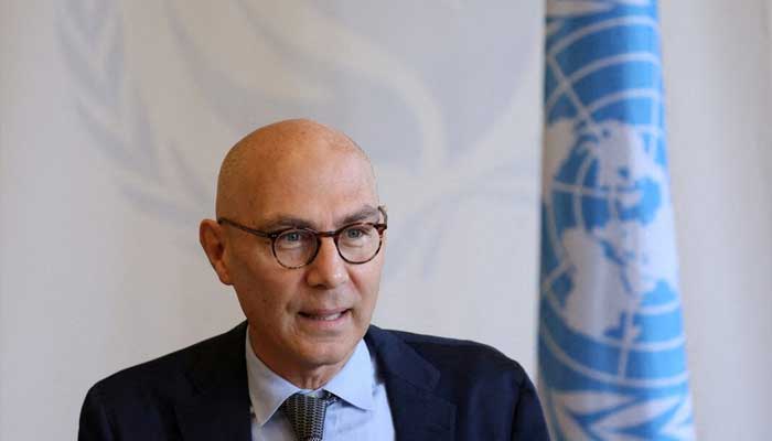 United Nations High Commissioner for Human Rights Volker Turk speaks at a news conference at Palais Wilson in Geneva, Switzerland November 2, 2022. — Reuters